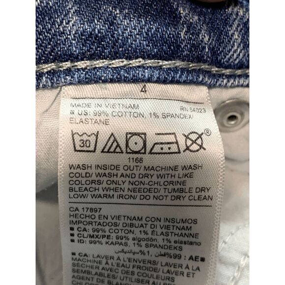 Old Navy Womens Denim Jeans Boyfriend Distressed Light Wash Size 4 - Picture 8 of 10